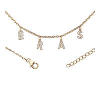 Collar de Eras, Abalorios Collar de Letras Collar Mujer Fans de Cantantes Ajustable Colgante de Collar de Letras Joyería de Atuendo para Eras Tour Amantes de la Música Fans Inspirados (Oro)