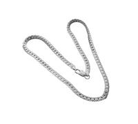 Collar de eslabones cubanos, cadena de eslabones cubanos gruesos, cadena de oro plateado resistente para hombre, joyería de moda Hiphop, collar de látigo de caballo, accesorios de joyería, cadena de
