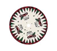 Collar de falda de árbol de Navidad - Cubierta de felpa impresa de doble cara para árbol de Navidad | Decoración para apartamento, habitación de estudiantes, jardín, tiendas, interior, exterior, hotel