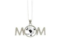 Collar de fútbol con forma de mapa de Brasil, eslogan de Brasil, regalo para el día de la madre, para mamá, abuela, abuela, joyería de cumpleaños, Medium