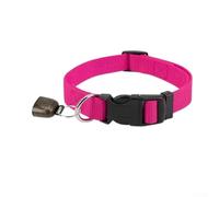 Collar de ganado de nailon ajustable con campana para cabras, ovejas, ganado y caballos, correa para el cuello de animales de granja para pastoreo y seguimiento, 13.7 a 20.5 pulgadas (magenta)
