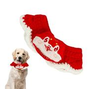 Collar de ganchillo para perro, año de la serpiente 2025, bandana de punto para mascotas de 13.7 x 17.7 pulgadas con diseño de ganchillo suave, cómodo collar bandana para perro, gato, estilo festivo