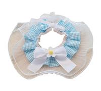 Collar de gatito con estampado dulce, bufanda de encaje, collar ajustable para gatos con pequeñas flores, collar para cachorros, accesorios para gatos, suministros para mascotas, bandanas para