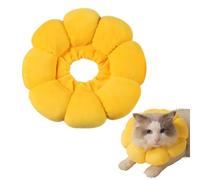 Collar De Gato Ajustable para Gatos Y Perros Pequeños Después De La Cirugía, Suave Girasol Gato Restauración Collar Collar Cono, para Gatos Y Perros Pequeños