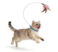 Collar de gato de , varilla de resorte interactiva para gatitos - Jouet À Plumes Et Collier Pour Chat, Baguette LudiquCat Plum Collar Juguetes | Para Entretenimiento en el Hogar Jardín Park