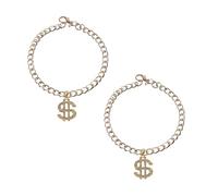 Collar de gatos con colgante de letra de dólar, collar para mascotas, para niña, Navidad, boda, disfraz, 2 piezas de diamantes de imitación para mascotas