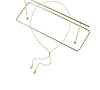 Collar de gota de agua ajustable en forma de y, cadena de clavícula de extracción de acero inoxidable, lujo ligero, mujeres maduras ligeras, viajes, apilamiento de entusiastas y combinación diaria