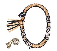 Collar de graduación - Guirnalda hecha a mano 2026 | Lei de dinero de graduación para la escuela secundaria, para hombres, mujeres, estudiantes, graduados, universidad, fiesta, ceremonia, cabina de