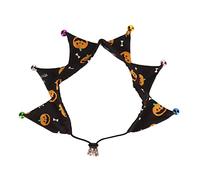 Collar de Halloween para Perros, Tamaño Ajustable con Diseño de Patrón de Calabaza, para Perros Pequeños a Medianos, Cachorros, Gatos, Tamaño del Cuello: Aprox. 20-39