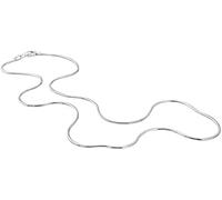 Collar de hueso de serpiente de plata de 1 mm, collar de cadena de clavícula para mujer, elegante accesorio simple, regalo de plata, 50,8 cm de durabilidad