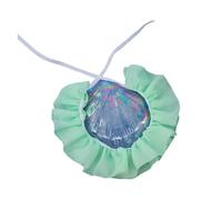 Collar de imitación ajustable de inspiración vintage para recreaciones históricas, feria medieval, evento isabelino, Verde (Mint), Talla Única