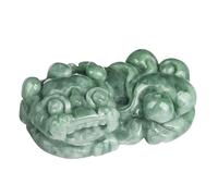 Collar de Jade, Collar de Collar Pi xiu, Collares de Jadeite Feng Shui de jadeita Natural Tallado no tratado, la Porsperidad atrae la Riqueza del Amuleto Afortunado para Mujeres y Hombres