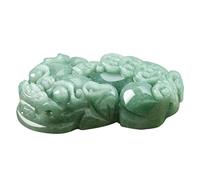 Collar de Jade, Collar de Collar Pi xiu, Collares de Jadeite Feng Shui de jadeita Natural Tallado no tratado, la Porsperidad atrae la Riqueza del Amuleto Afortunado para Mujeres y Hombres