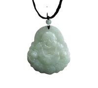 Collar de jade para hombre, colgante de jadeíta natural, estilo femenino, figura pública de Buda, tallada, estilo étnico, regalo de recuerdo, dale un regalo