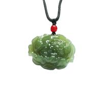 Collar de jade para hombre, colgante de turquesa natural HT5061401 Templo Scenic Area Riqueza y prosperidad, apertura bajo cielos claros, colgante de jadeíta, dale un regalo