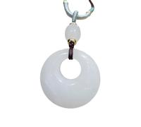 Collar de jade para hombre, hebilla de princesa, colgante de jade de hilo dorado, auténtica joyería domesticada, colección de verano de la temporada, dale un regalo