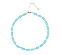 Collar de joyería divertido con cuentas decorativas brillantes, ajuste de cadena extensora y acento liviano para estilo de vacaciones Joyería de hebras de cuentas Ropa para cuello colorida Collar