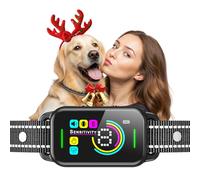 Collar de ladridos de perro para perros grandes, medianos y pequeños, Smart AI 1S para detener los ladridos, dispositivo antiladridos y collar de entrenamiento para perros con pitido, vibración y