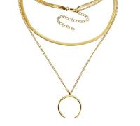 Collar de luna, cadena de joyería de , colgante de media luna, para cumpleaños, diaria, disfraz, vestido de madre, esposas y mujeres