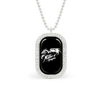 Collar de madre de dragones para mujer, cadena ajustable, colgante para viajes, fiestas, talla única, Metal