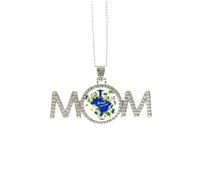Collar de Mapas de Brasil del Monte Corcovado para el Día de la Madre, regalo para mamá, abuela, abuela, joyería de cumpleaños, Medium
