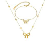 Collar De Mariposa De Mariposa Para Mujer Elegante Y Juego Joyas Versátiles Acero Versátil Con Un Delicado Accesorios Cotidianos Bowknot