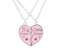 Collar De Mejores Amigos - Collares Corazon Partido, Colgantes Mujer Plata Luminoso Estrellas | Amistad Con Corazón Empalmado - Collar Con Colgante De Mejores Amigos Para Siempre - Colgante Best
