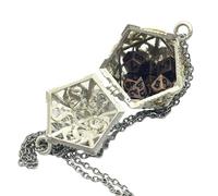 Collar de metal para mujer - con colgante hueco, elegante accesorio decorativo | Característica de diseño ligero y elegante, beneficio de collar portátil, perfecto para entusiastas de los juegos