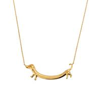 Collar de moda elegante con cadena de clavícula moderna y única, colgante de perro salchicha, cadenas de moda únicas y elegantes, talla única, como se describe, como se describe