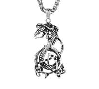 Collar de moda para hombre y mujer, estilo unisex, personalizado y dominante, estilo hip-hop, estilo vikingo, moderno, creativo, gran regalo para ella y él