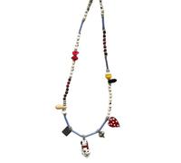 Collar de moda único con colgante de cachorro y gatos, accesorio portátil de cuentas para uso diario, citas, gatos, gargantilla para mascotas, talla única, como se describe, como se describe