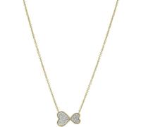 Collar de Mujer FOSSIL PAPER GLITZ JF03941710 Acero Inoxidable Dorado Corazon