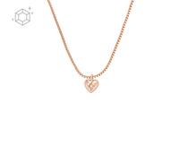 Collar de Mujer FOSSIL TRUE LOVE JFS00610791 Plata 925% Gold Rose Corazon