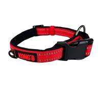 Collar de nylon para perro - KONG - Tamaño: L | Color: Rojo