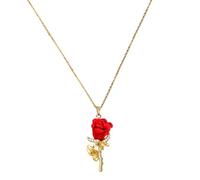 Collar de oro rosa Joyería de Colgante Floral de Última