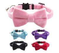 Collar de pajarita para perro con campana de timbre, bonitos collares para el hogar, boda, caminar, viajar
