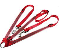 Collar de pecho luminoso para caballos, correa de pecho ecuestre ajustable LED para montar a caballo nocturno (correa roja, luz roja)