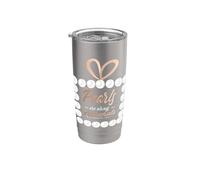 Collar de perlas clase Lady Pearls Are Always Approappropriate Vaso térmico de acero inoxidable de doble pared