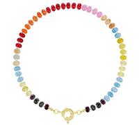 Collar de perlas coloridas, joyería de moda multifirtional, collares de cuentas de piedra, collar de declaración para dama de moda piedra disponible, talla única, como se describe, como se describe
