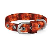Collar de perro ajustable con un rayo brillante en el cielo oscuro, cómodo collar para mascotas para perros pequeños a medianos