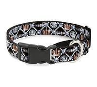 Collar de Perro Bling Martingale con Hebilla Baja, 2,5 cm de Ancho, Cuello pequeño