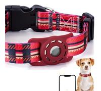Collar de perro Bobo antipérdida con soporte para AirTag, collar ajustable impermeable para mascotas para gatos y perros pequeños/medianos/grandes, collar de seguimiento de liberación rápida para uso
