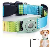 Collar de perro Bobo antipérdida con soporte para AirTag, collar ajustable impermeable para mascotas para gatos y perros pequeños/medianos/grandes, collar de seguimiento de liberación rápida para uso