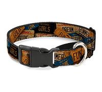 Collar de Perro Buckle-Down Cali Yellowith Orange Martingale