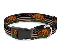 Collar de Perro Buckle-Down Cali Yellowith Orange Martingale