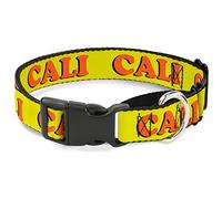 Collar de Perro Buckle-Down Cali Yellowith Orange Martingale