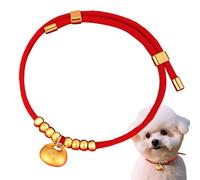 Collar de perro chino de Año Nuevo, Adjustable Chinese Dog Collar, Gold Ingot Pet Necklace, Suministros de traje lindo para mascotas, Collar de gato para Año Nuevo, Collar de perro para el Año Nuevo