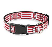 Collar de Perro Clip de plástico de la Escuela Secundaria Musical East High School EHS Wildcats Stripe Logo 9 a 15 Pulgadas de Ancho 0.5 Pulgadas