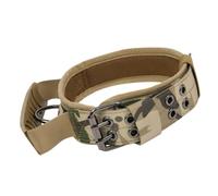 Collar de Perro cómodo, Collar de Perro Militar táctico de Durabilidad, Collar Ancho Personalizado, for Perros medianos y Grandes, 1 Pieza(Camouflage,L)