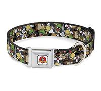 Collar de Perro con Hebilla de cinturón de Seguridad con Hebilla - Looney Tunes 6 Caracteres Apilados Collage4